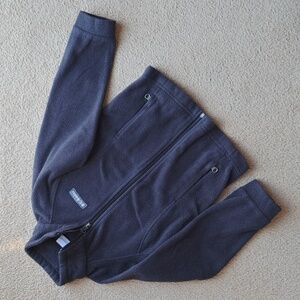 Columbia Girls, Size XS (6/6X), Black Fleece Full Zip Jacket Coat
